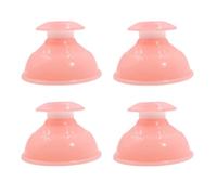 ROMISBABA Ventouses de Beauté en Silicone 4 Pièces, Outil de Beauté Portable pour Auto-massage du Dos Épaules, Thérapie par Ventouses à Vide pour Usage à Domicile Couleur Couleur Aléatoire