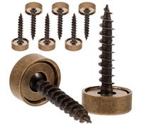 ROMISBABA Vis Décoratives avec Capuchons en Laiton Cache Tête de Vis pour Miroir, 8pcs, Design Élégant et Moderne pour Fixation Murale Discrète
