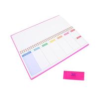 ROMISBABA Weekly Undated Planner Spring Bound Weekly Schedule Notepad To Do List Habit Tracker Budget Book Organizer For Management
