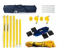 RomiSport Beachvolley Ballon de Plage Complet avec Filet + piquets + marquage sur Le Terrain Courtline 8,5 m Filet Complet + piquets + marquage sur Le Terrain de pelouse