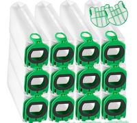ROMIVO Lot de 12 sacs d'aspirateur compatibles avec Vorwerk Kobold VB100 FP100 VB 100 FP 100, sacs filtrants premium sacs à poussière de rechange pour sacs d'aspirateur sans fil Kobold VB100