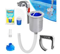 ROMIVO Skimmer pour Piscine Hors Sol avec 10 Chaussettes de Skimmer, Panier Flottant pour Piscine Hors Sol, pour Les Piscines Gonflables Intex, élimine Efficacement Les Feuilles et Les Débris