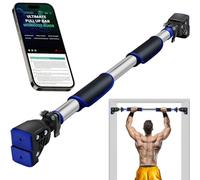 ROMIX Barre de Tractions Porte, Réglable de 72-97 cm Barre de Traction Sans Fixation, Multifonction Exercice Équipement avec Poignée Sécurisée, Pull Up Bar Antidérapante et Chargeable Jusqu'à 200 kg