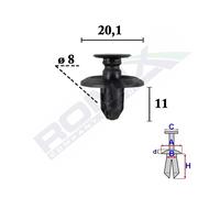 ROMIX C70620 Clip, enjoliveur