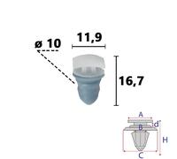 ROMIX C70800 Clip, enjoliveur