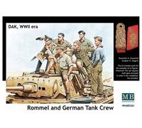 Rommel Et Équipage De Char Allemand, Afrika Korps, 2ème Gm - Master Box Mb3561
