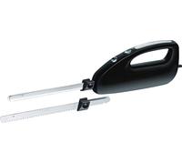 Rommelsbacher Couteau électrique EM 150 - Moteur puissant, bouton d'alimentation, longueur de lame utilisable 15 cm, paire de lames de couteau en acier inoxydable à dents fines et grossières, 120 W,