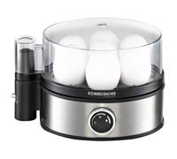 Rommelsbacher ER 400 cuiseur d'oeufs 7 oeufs 400 W Noir, Acier inoxydable et Transparent