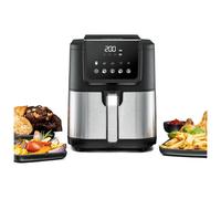 Rommelsbacher FRH 1500 friteuse Unique 5 L Autonome 1500 W Friteuse d'air chaud Noir, Acier inoxydable