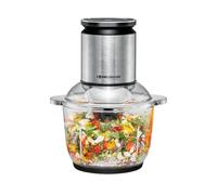 ROMMELSBACHER Hachoir multifonction MZ 600, récipient en verre de 2,0 l, réglage de la vitesse à 22 niveaux, moteur puissant, lame spéciale à 6 pales en acier inoxydable, axe de lame et embrayage