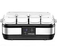 Rommelsbacher JG 40, Yaourtière en Acier Inoxydable/Noir, 8 pots de 1 - 220 - 240 V = 40 watts