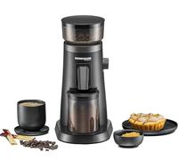ROMMELSBACHER Moulin à café EKM 600 de qualité supérieure, en acier inoxydable, degré de mouture en 75 niveaux, fonction antistatique, soufflet, récipient à grains 120 g, récipient à poudre 90 g, 2