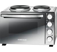ROMMELSBACHER Petite cuisine avec 2 plaques four 3250W 5BA 30L. sw-argent KM 3300