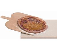 ROMMELSBACHER Pizzastein PS 16 Pizza- / Brotbackstein mit Holzschaufel 35x35x...