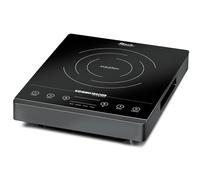 ROMMELSBACHER Plaque de cuisson simple CT 2002/IN, induction, vitrocéramique, contrôle tactile, détection de casserole, 10 niveaux de puissance, 10 niveaux de température 60-240 °C, minuterie