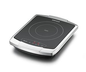 ROMMELSBACHER Plaque de cuisson simple CT 2203/TC-TM - Fabriquée en Allemagne - Surface de cuisson Schott CERAN - Élément chauffant à 2 cercles - Économie d'énergie - Temps de chauffe court - 9