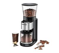 Rommelsbacher Moulin à café EKM 500 – Noir, Acier inoxydable, 39 niveaux, Affichage LED