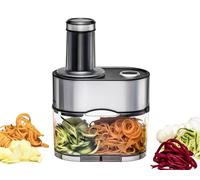 Rommelsbacher Spiralschneider EGS 80 Coupe-légumes en Spirale, 100 W, 2.5 liters, Acier Inoxydable