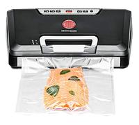 Rommelsbacher VAC 485 TOP Appareil de mise sous vide avec compartiment à rouleau et couteau à découper Noir/argenté (Version Allemagne)