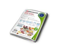 ROMMELSBACHER VBS 304 Lot de 50 sacs sous vide professionnels 30 x 40 cm, sans BPA, extrêmement solides et indéchirables, 210 μm, rainures d'air gaufrées, réutilisables, sous vide, fabriqués en