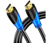 Rommisie Câble HDMI 4K/60HZ 0.5m (HDMI 2.0, 18 Gbit/s) Connecteurs Plaqués or Ultra Haut Débit, Retour Audio Ethernet, Compatible avec Blu - Ray, Playstation, Ordinateur Portable, PS34/5, PC, HDTV