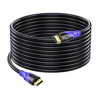 Rommisie Câble HDMI 4K/60HZ 10m (HDMI 2.0, 18 Gbit/s) Connecteurs Plaqués or Ultra Haut Débit, Retour Audio Ethernet, Compatible avec Blu - Ray, Playstation, Ordinateur Portable, PS34/5, PC, HDTV