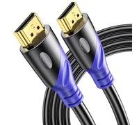 Rommisie Câble HDMI 8K/60HZ 3m (HDMI 2.1, 48 Gbit/s) Connecteurs Plaqués or Ultra Haut Débit, Retour Audio Ethernet, Compatible avec Blu - Ray, Playstation, Ordinateur Portable, PS34/5, PC, HDTV