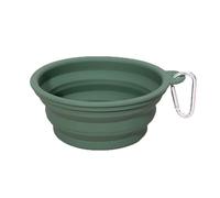 ROMNEYS Gamelle de voyage pliable en silicone « On The Go » - 1 L - Sans BPA et passe au lave-vaisselle - Avec mousqueton - Idéale pour les voyages, la randonnée et les aventures en plein air