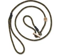 ROMNEYS Laisse Moxon Durham 6 mm - Laisse pour retriever et d'agilité faite à la main avec stoppeur de traction en corne de cerf - Laisse et collier en un - Laisse pour chien fabriquée en Allemagne