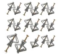 ROMOLY 60 PCS Cheville Brique Creuse - Chevilles avec Vis pour Plaques de Plâtre - Fixations Murales Solides et Durables - Idéal pour Décorations, Rideaux, Lampes et Plus
