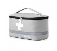 Romon 1 Pièces Trousse de Secours Vide, Étanche Sac de Médecine Portable, Trousse de Médecine Sac d'urgence de Grande Capacité, Organisateur de Rangement de Médicaments pour Maison, Bureau, Gris