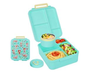 Romon 1700ml Lunch Box, Lunch Box Enfant Adulte Boîte avec 4 Compartiments, Conception Sans Fuite Lunchbox, Petit-DéJeuner Collation Boite Repas pour École Pique-Nique Travail, sans BPA