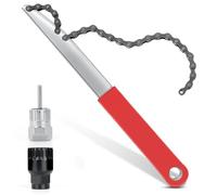 Romon 3-in-1 Outils de Demonte de Cassette de Vélo, pour Cassette de 8, 9, 10 Vitesses, Démonteur de Bielle avec Extracteur, Fouet de Chaîne, pour Fouet de chaîne de vélo pour Shimano/SRAM/SunRace