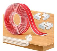 Romon 3M Bande Coin de Table Protection Bebe,Protection Meuble Bébé Transparent,Bande Protection Meuble avec 4 Protection Angle,Pré-adhésif PVC Protecteur des Bords et Angles Bebe