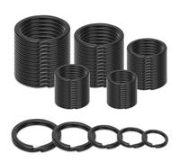 Romon 60 Pièces Porte Clef, 5 Tailles (15mm 20mm 25mm 28mm 30mm) Anneau Porte Clé Plat Noir, Pour Bricolage DIY, Clés, Cartes, Pendentifs Et Plaques Pour Animaux