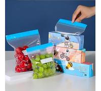 Romon 70 Pièces Sacs Congélation 3 Tailles (30S+25M+15L), Sachet Congelation Réutilisable avec Double Fermeture, Sac De Congélation Sans BPA pour Aliments, Légumes, Viande