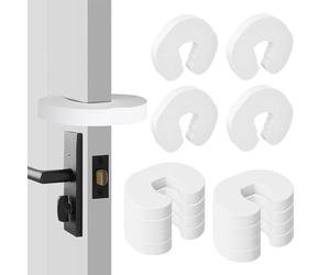 Romon Bloque Porte Bébé, 12 Pièces Cale Anti Pince Doigt pour Fenetre Sécurité, Porte Securite Bebe Amortisseur Stop-Porte Mousse Enfant, Protection Doigt Enfant Securite, Protection Pour Animaux