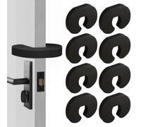 Romon Bloque Porte Bébé, 8 Pièces Cale Anti Pince Doigt pour Fenetre Sécurité, Porte Securite Bebe Amortisseur Stop-Porte Mousse Enfant, Protection Doigt Enfant Securite, Protection Pour Animaux, Noir