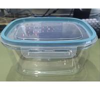 Romon Boîte Alimentaire Set, 3 Pièces 2,15L Bleu, Boîte Hermétique Alimentaire Réutilisable Sans BPA, Étanche Empilable Pour Frigo, -20°C à 60°C