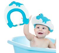 Romon Chapeau Douche Bébé, Réglable Visière Bonnets de Bain Sécurité de Salle de Bain Protégez Yeux et Oreilles des Enfants (Bleu)