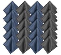 Romon Chiffons Microfibre de Nettoyage pour Lunettes, 20Pcs Chiffon de Nettoyant Lunettes 20 * 20cm Lavables et Réutilisables pour Nettoyer Lunettes,Lentilles, Écrans, Objectifs d'appareils Photo