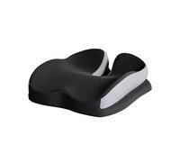 Romon Coussin Coccyx, Rehausseur Voiture avec Mousse à Mémoire de Forme Épaisse 10cm, Design en U Orthopédique avec Tissu Réticulaire Respirant, Anti-Escarres Fessier pour Conducteur et Bureau, Noir