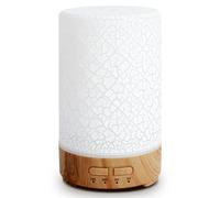 Romon Diffuseur d'Huile Essentielle, 150ML Diffuseur Arômes, Ultrasonique Diffuseur Huiles Essentielles Electrique avec 7 Couleurs LED Humidificateur d'air pour Appartement Bureau Maison Yoga