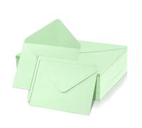 Romon Enveloppes, 50 Pièces Mini Enveloppe Couleur Petite Élégantes Carte le pli Mariage pour Lettres, Papier Kraft l'enveloppe 120 g/m² de Vœux, Carton D'invitation, Carte D'anniversaire