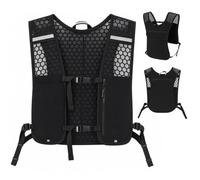 Romon Gilet Hydratation Running,Réglable Gilet de Course Léger,Multi Poches