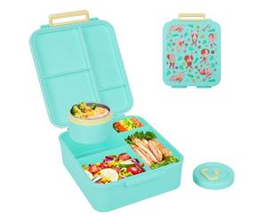 Romon Lunch Box, Bento Lunch Box Enfant Adulte Boîte 1700 ml avec 4 Compartiments, Conception Sans Fuite Lunchbox sans BPA, Petit-DéJeuner Collation Boite Repas pour École Pique-Nique Travail