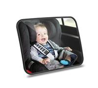 Romon Miroir Voiture Bébé, Étroviseur Voiture Bébé Sécurité, Miroir Siège Arrière de Bébé, Incassable Rétroviseur bébé pour Convient à Tous Les Siège Auto, Attaché à l'appui-tête du Siège Arrière