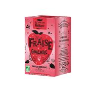 ROMON NATURE-Infusion fraise gingembre bio en briquette carton de 16 cl