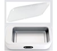 Romon Nettoyeur Ultrasons, 640ML Ultrasonic Cleaner Lunettes 49KHZ Nettoyant Ultrason Nettoyage Entretien avec 3 Réglages de Temps Panier et Support pour Montres