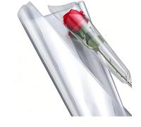Romon Papier Transparent Emballage, Rouleau De Cellophane 80cm x 30m, Papier Cristal Transparent Polyvalent Pour Emballage De Fleurs, Paniers Cadeaux Et Snacks Alimentaires